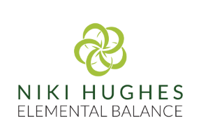 Elemental Balance Company Logo by Niki Hughes -  Hypnotherapist, Past Life Regressionist & Energy Balancer @ Elemental Balance in North Saanich BC