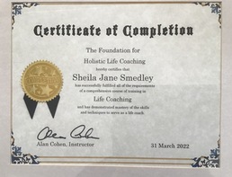 Sheila's Training and Certification documents