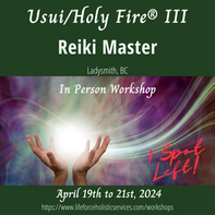 Usui/Holy Fire® III Reiki Master Workshop April 19th to 21st