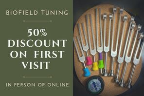 50% off first Biofield Tuning session! In Person or Distance