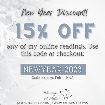 New Year's Discount | 15% off any online readings!
