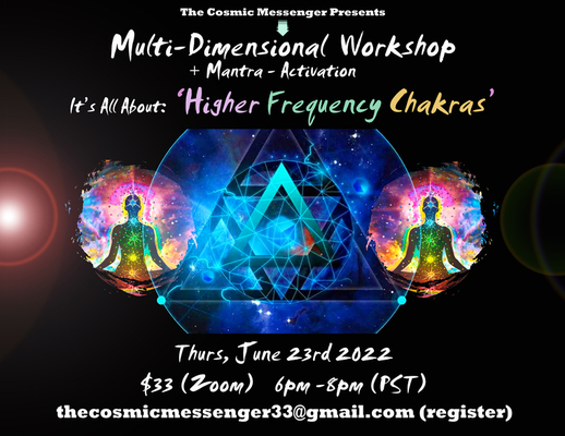 Multidimensional Online Workshop: 'Higher Frequency Chakras'